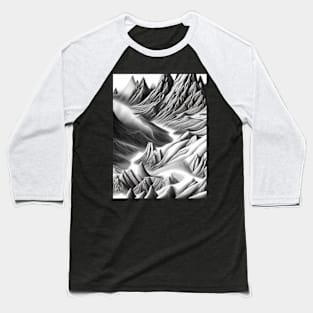 Flowing Mountains Baseball T-Shirt